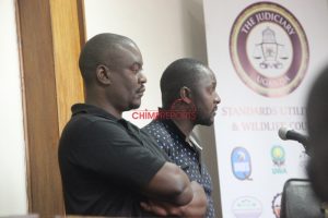 Nasser Kigenyi ne Henry Mugambe mu kkooti (Ekifaananyi kya Chimpreport)
