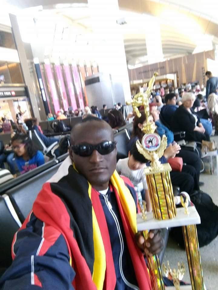 Tugume in USA after winning Gold medals