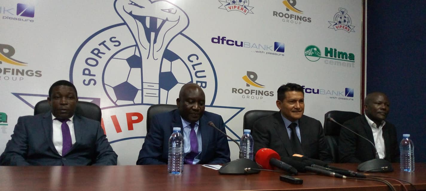Xavier Martinez (2nd From Right) is the new Vipers SC head coach