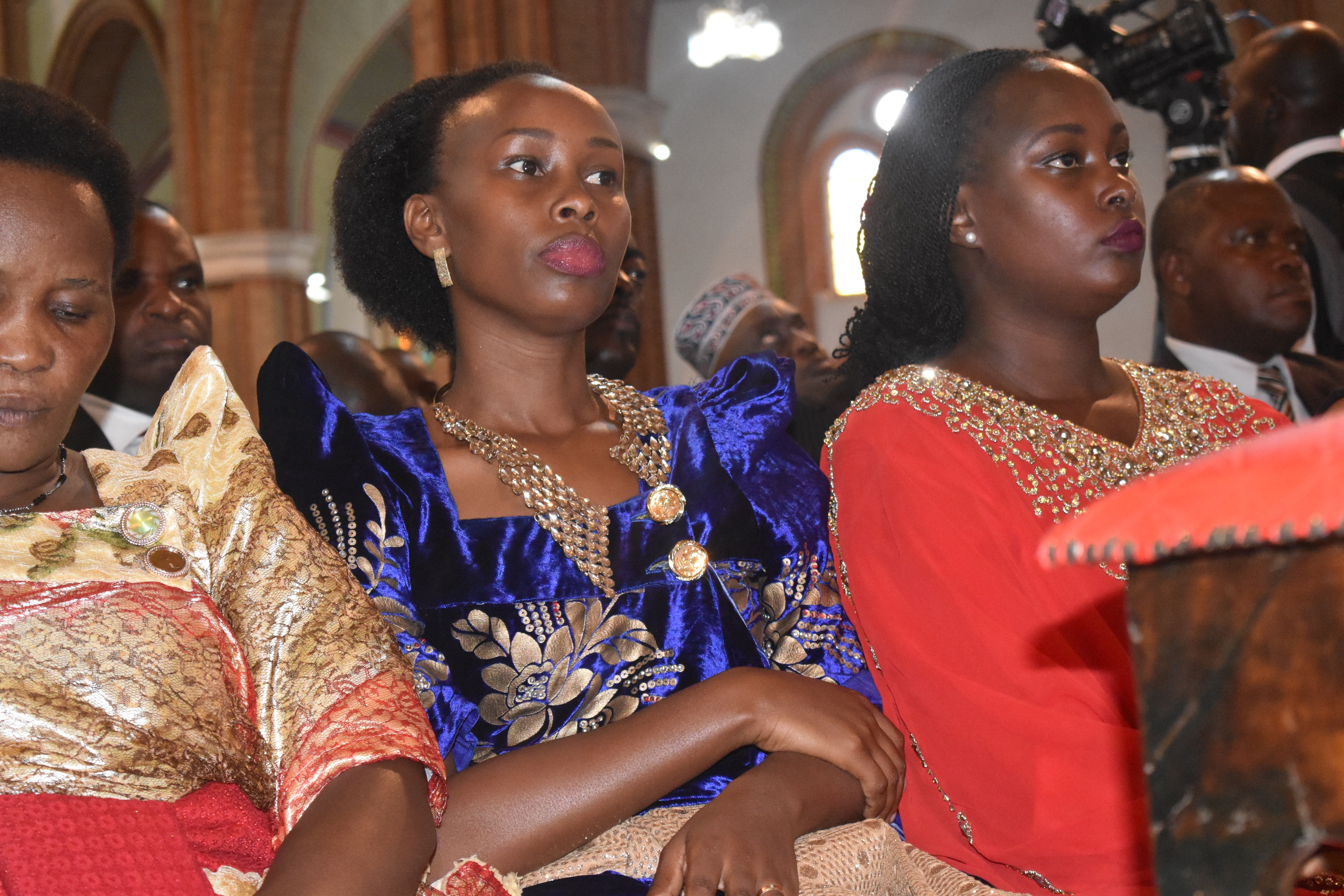 Barbie had several artistes, comedians and actors help her pray for Bobi Wine at Rubaga Cathedral