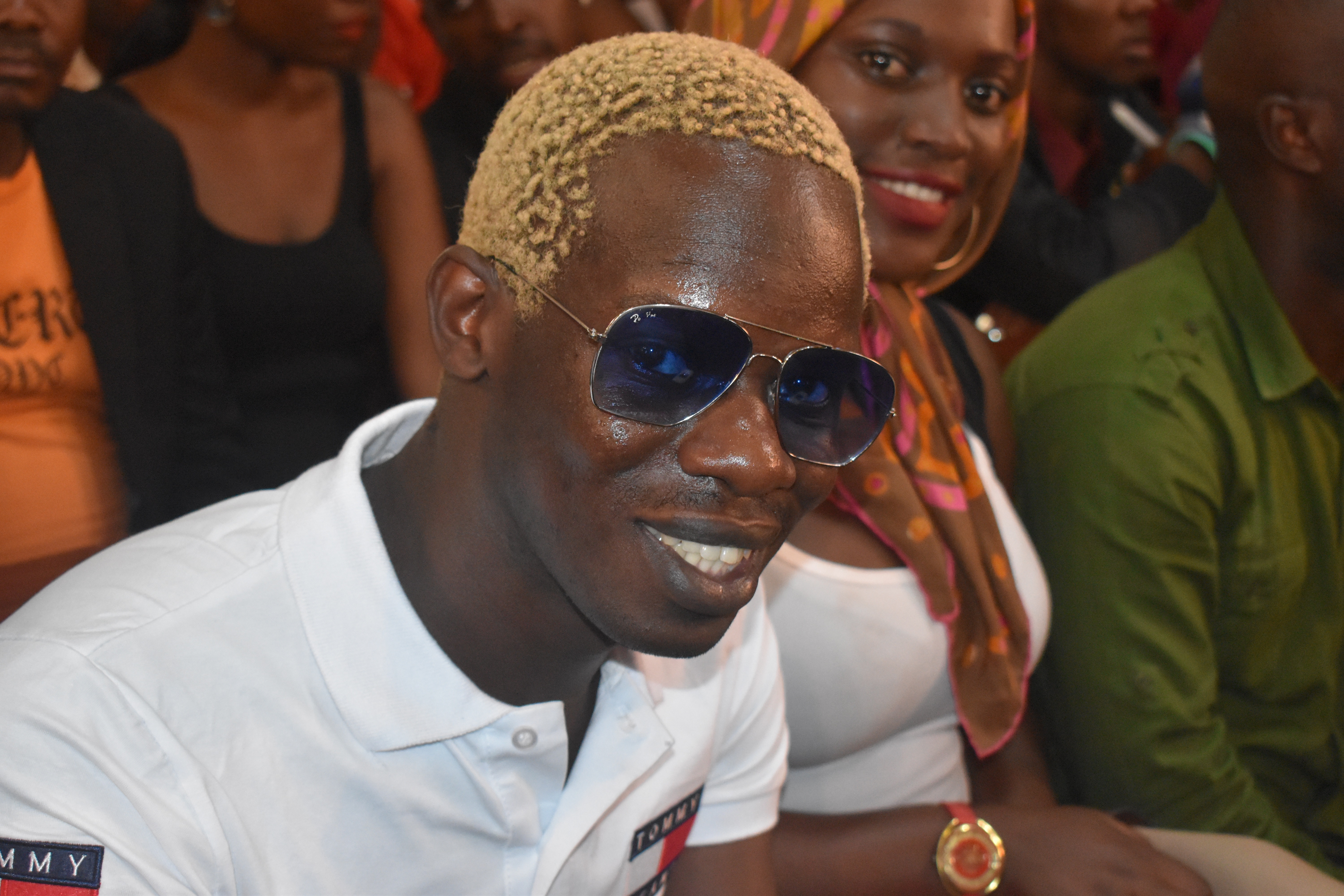 Funny man Afande Kere Kere attended the service at Rubaga Cathedral