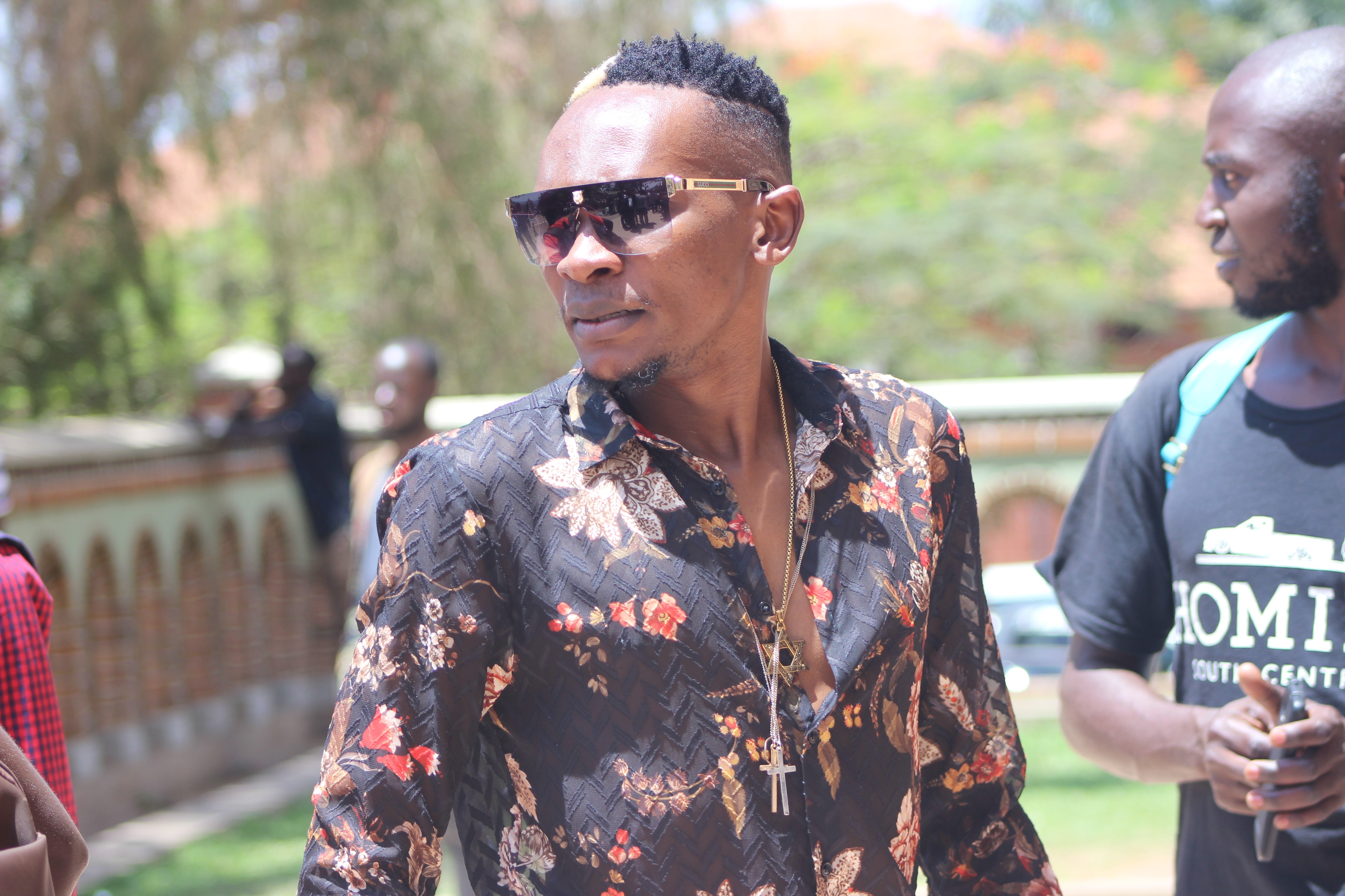 Swedish based Balirunno was in the country and attended the prayer service at Rubaga Cathedral