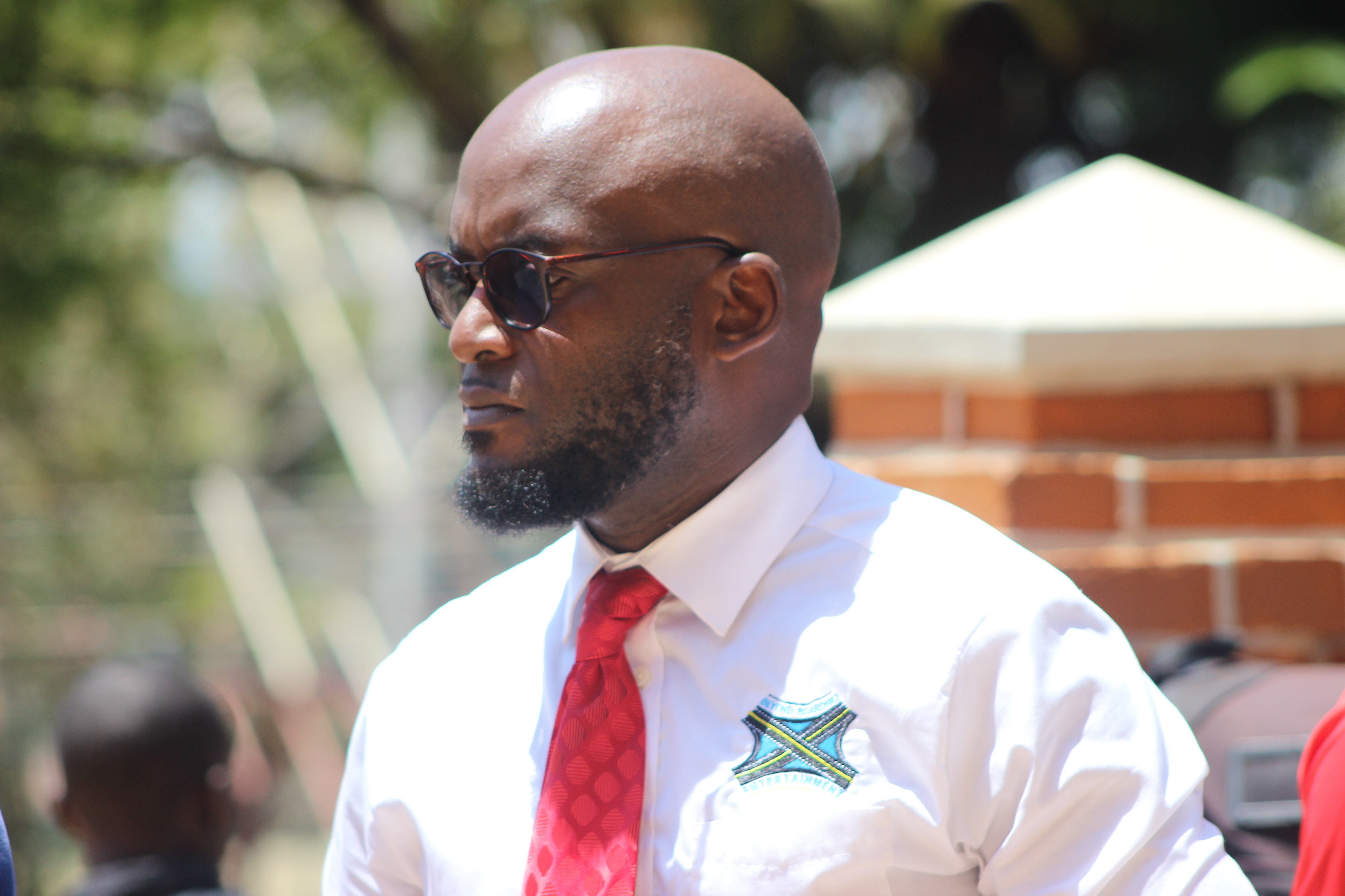 Actor John Ssegawa braved the heat to be there for Bobi Wine at Rubaga Cathedral