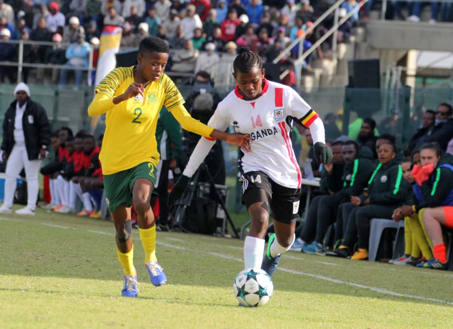 Zaina Namuleme takes on Lebohang Ester (2) during the semis clash