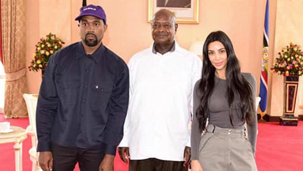 Kanye West, Pulezidenti Museveni ne Kim