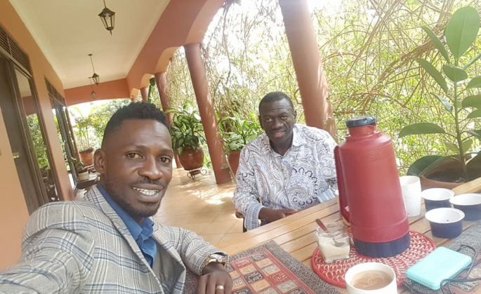 Dr Kizza Besigye ne Bobi Wine