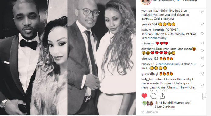 Zari Instagram post she deleted