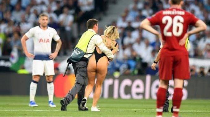 Streaker At Champions League