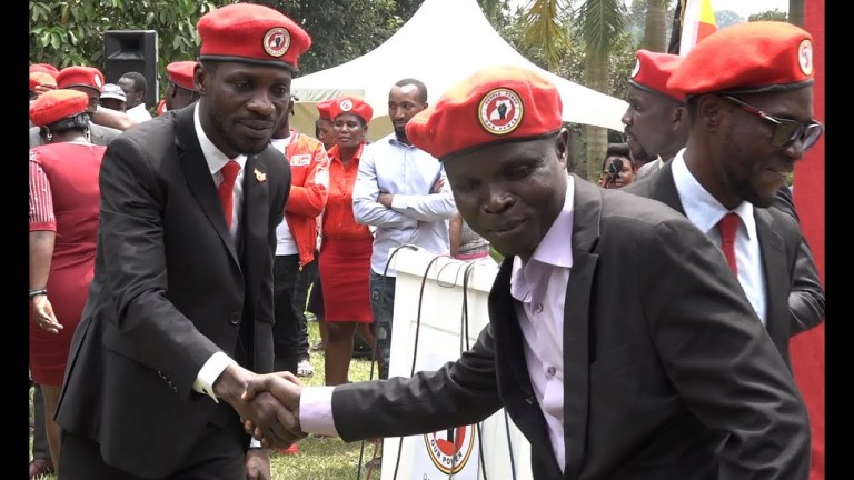Bobi Wine ne Mayinja ku kitebe kya NUP