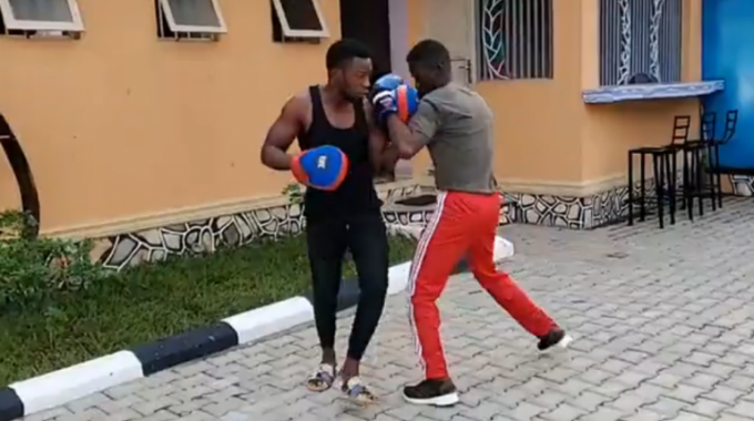 Physically Fit Presidential Hopeful Bad Bobi Wine Shows Off Remarkable Boxing Skills As He Prepares To Play Cat And Mouse With Police In Busia - Galaxy FM 100.2