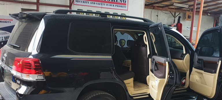 Inside Bobi Wine's pullet proof car