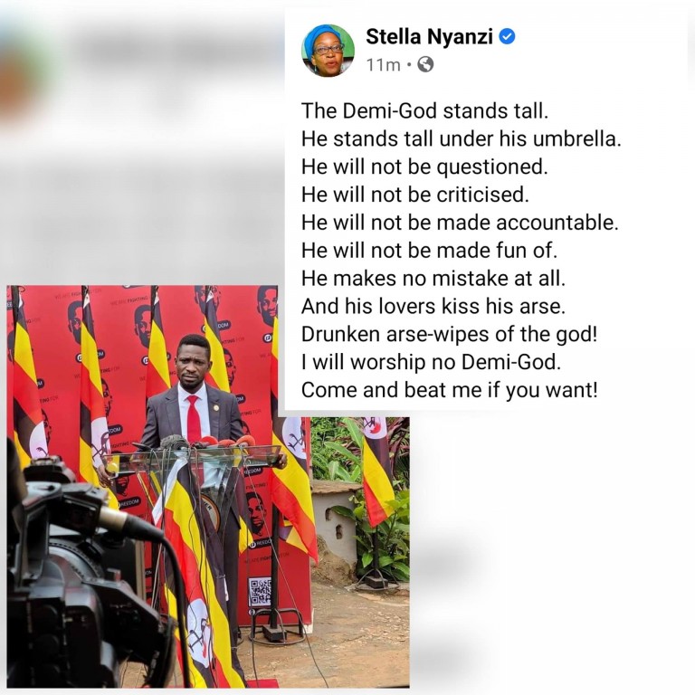 Nyanzi writes poem about Bobi