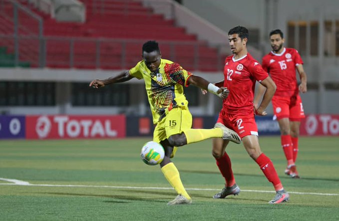 Basangwa caused lots of problems for the Tunisian defence with his blistering pace (Courtesy Photo)