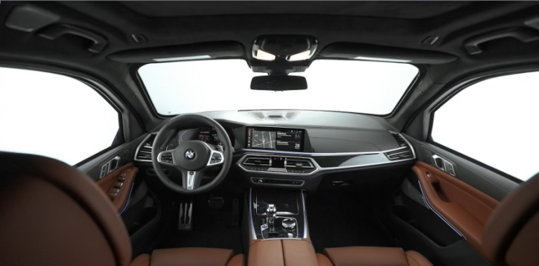Interior of the BMW X7