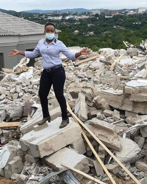 Businessman demolishes house