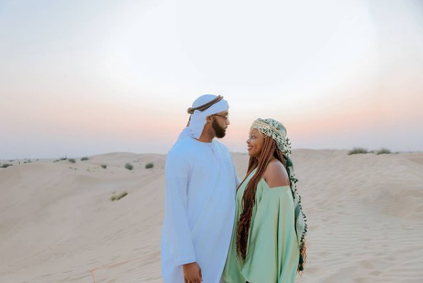  Ssebunya and his wife Rema in Dubai