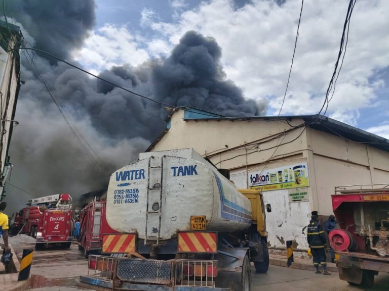 Fire Destroys Condoms, Mosquito Nets At JMS Ware House In Industrial Area -  Galaxy FM 100.2