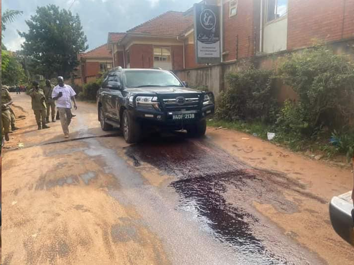 Gen Katumba's car