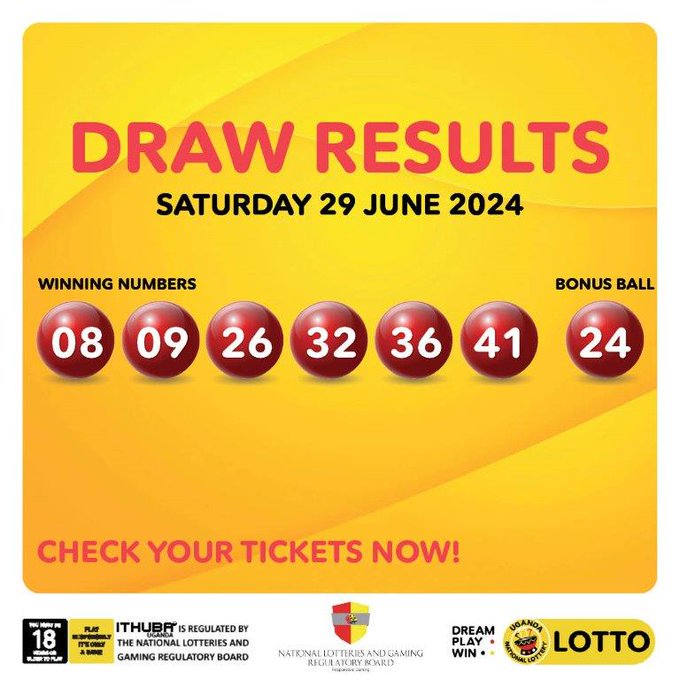 Draw results for (29/06/2024)